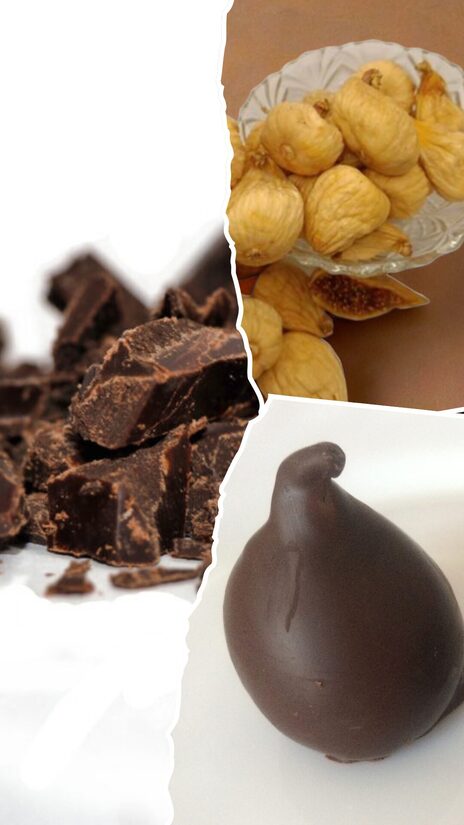 Higo seco con chocolate